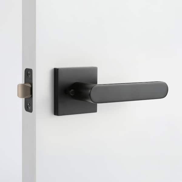 McBowery Chrystie Matte Black Hall/Closet Modern Door Handle