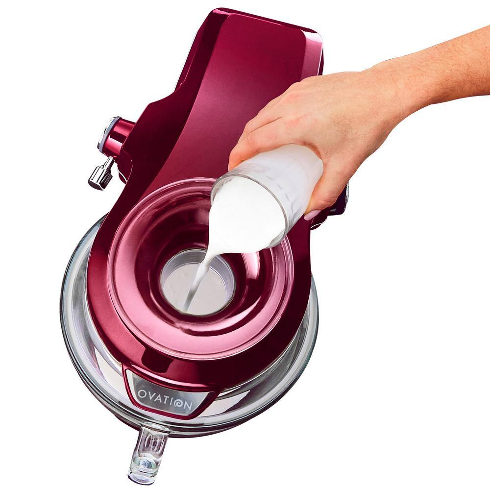 KENMORE  Kenmore Elite Ovation 5 Qt Stand Mixer, 500W 10-Speed, Pour-In Top, Beater, Whisk, Dough Hook, Red - 3