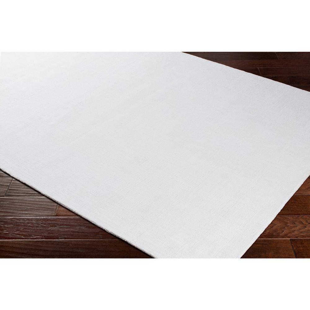 Silvana Hand Loomed White Synthetic 5' x 7' Rug