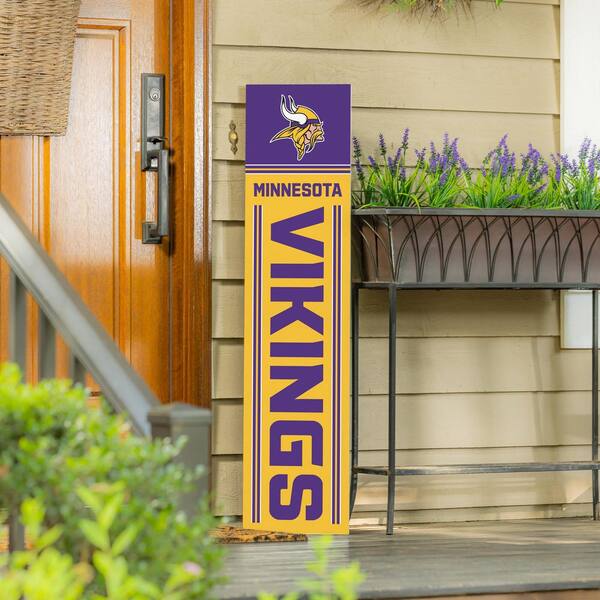 Bannière Vinyle Vintage 2 Faces MN Vikings & Gophers, 48x10 Pouces, Fanion