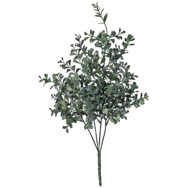 SULLIVANS Artificial 19 in. Blue Boxwood Bush