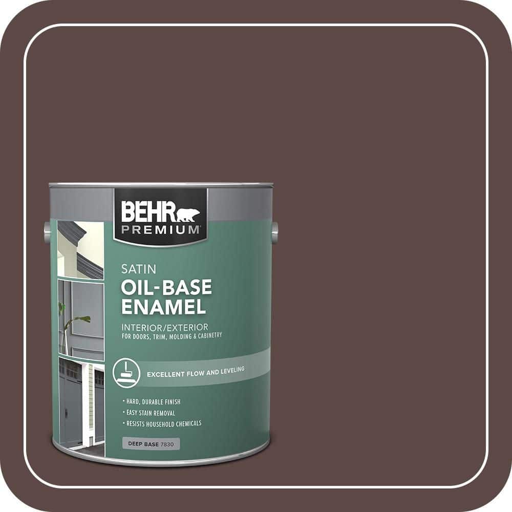 1 gal. #MQ1-58 Chocolate Soul Oil-Based Satin Enamel Interior/Exterior Paint price history on PriceWatchPro