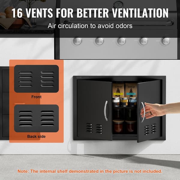 VEVOR Double Outdoor Kitchen Door 30 W x 21 H BBQ Access