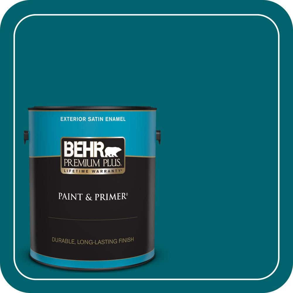1 gal. #S-H-520 Peacock Tail Satin Enamel Exterior Paint & Primer price history on PriceWatchPro