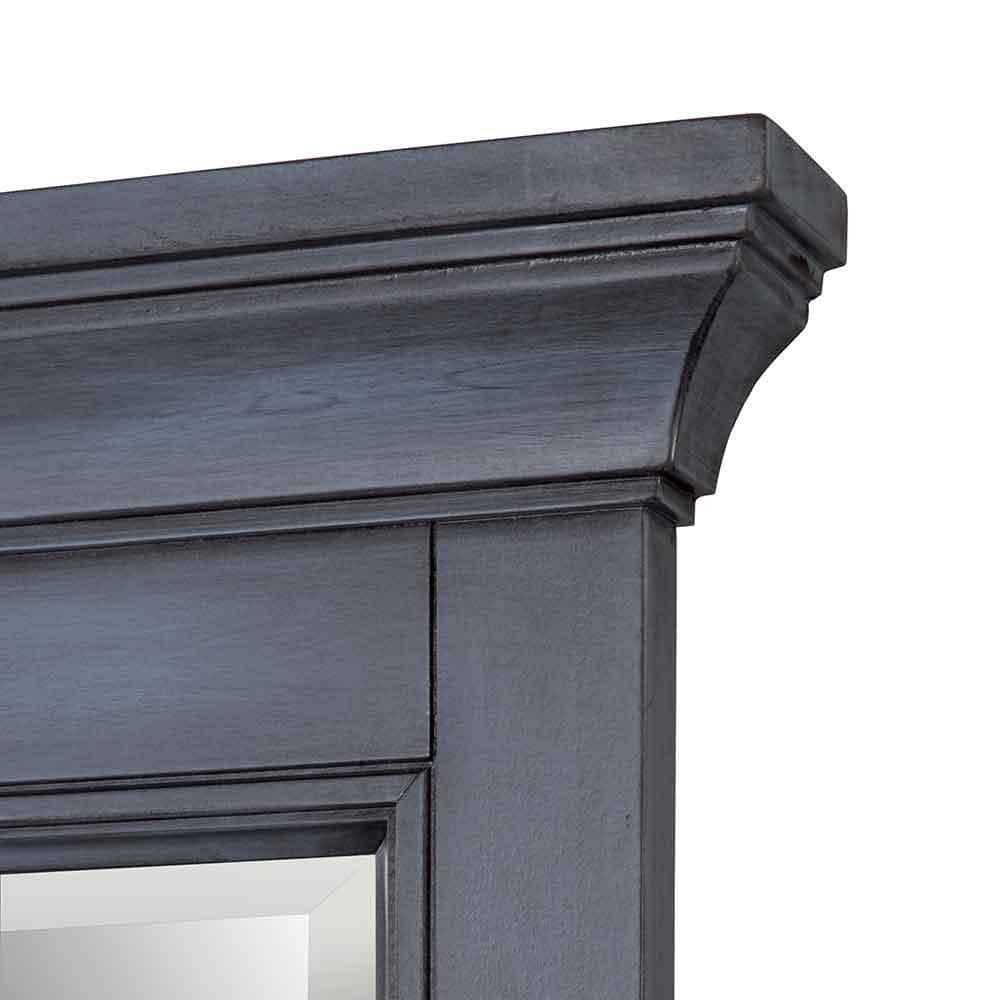 Brantley Harbor Blue Wood Framed Bathroom Vanity Mirror