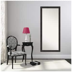 Oversized White Wood Rustic Modern Mirror (64.5 in. H X 28.5 in. W)