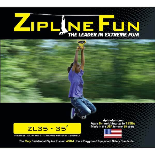 ADVENTUREPARKS ZL35 - 35 ft. Zip Line 30-3511 - The Home Depot