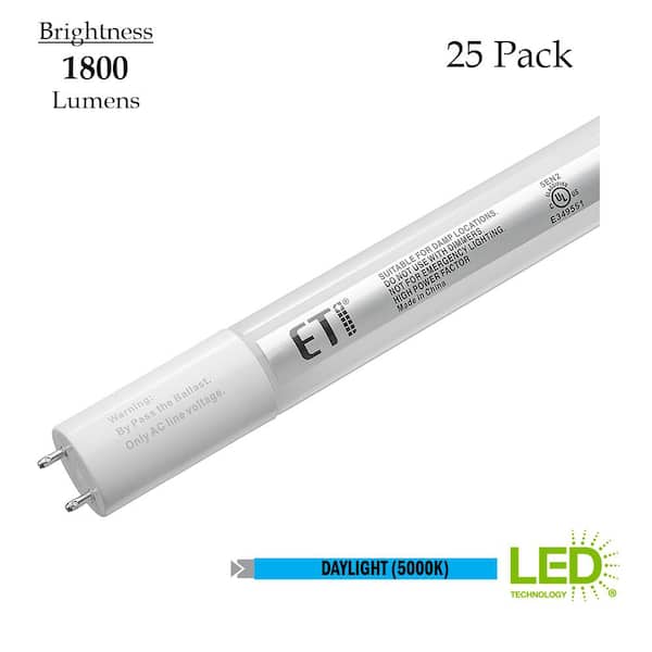 CLOSEOUT 4ft LED Tube Lighting T8 Lamps 5000K Pure White Superior Quality 
