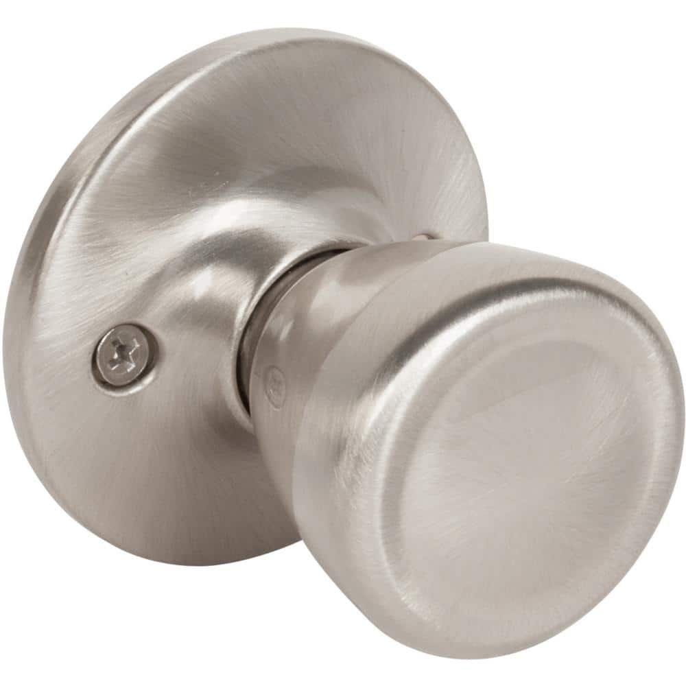 Bedford Dummy Door Knob, Satin Brass