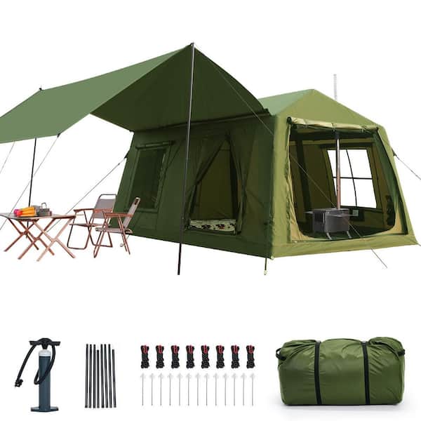 BOZTIY 8-10 Person Inflatable Tent for Camping Blow Up Tent w