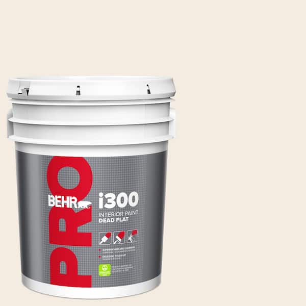 BEHR PRO 5 gal. #PPU5-09 Bleached Linen Dead Flat Interior Paint