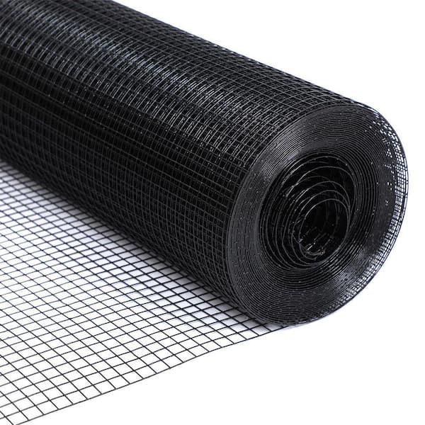 48 in. x 100 ft. 19-Gauge Black Vinyl Coated Metal Mesh, Precision Welding