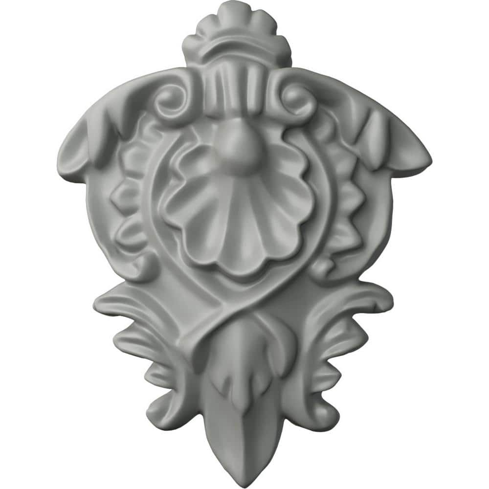 Ekena Millwork 1/2 in. x 2-5/8 in. x 3-3/8 in. Polyurethane Shell Onlay ...