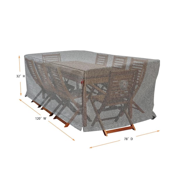 Astella Platinum Shield Outdoor Rectangle Dining Set Cover