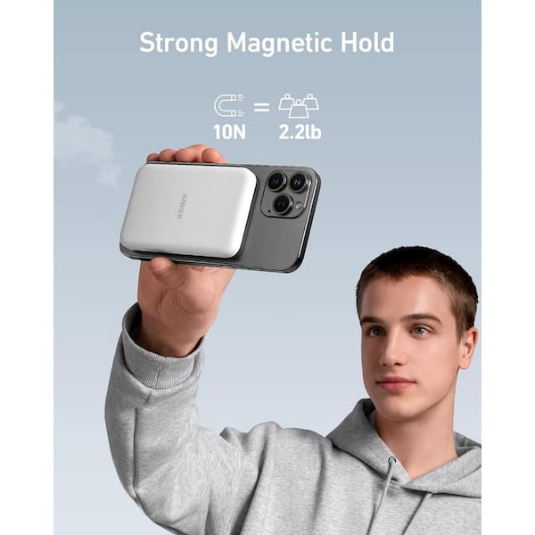 Lukyamzn Portable Magnetic Powerbank Wireless with USB-C Cable and