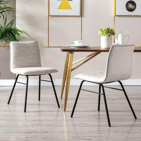 modern ivory dining chairs