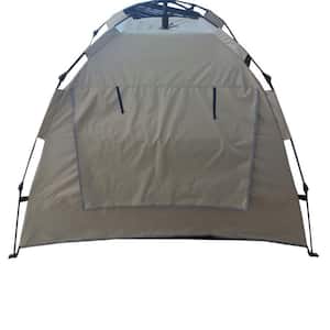 5-Person ABS Plus PC Portable Backpack Tent with Storage Bag, Beige
