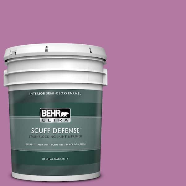 BEHR ULTRA 5 gal. Home Decorators Collection #HDC-SP16-11 Cactus Flower Extra Durable Semi-Gloss Enamel Interior Paint & Primer