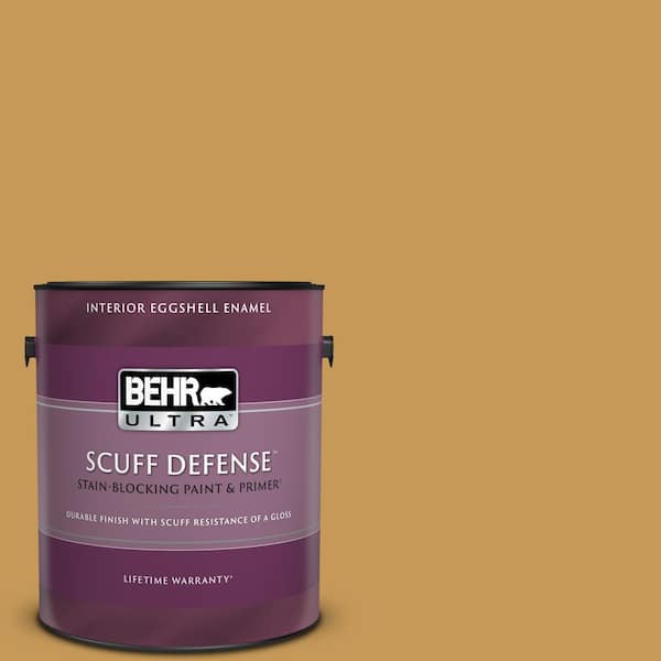 BEHR ULTRA 1 gal. #PMD-104 Amber Glass Extra Durable Eggshell Enamel Interior Paint & Primer