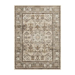 Fitzgerald 4 ft. x 6 ft. Gray Abstract Area Rug