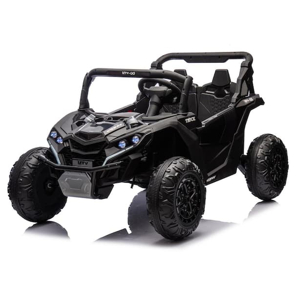 Siavonce 24V 2-Seater Kids Ride On UTV W/Parents Remote Control, Volume control, LED lights for Kids 3plus