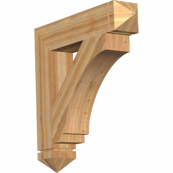 Ekena Millwork 6 in. x 32 in. x 32 in. Western Red Cedar Imperial Arts and Crafts Rough Sawn