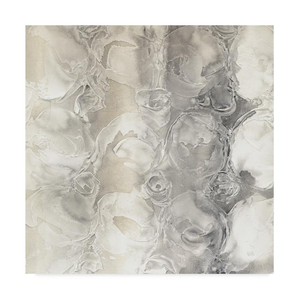 Chris Paschke Gray Circles Ii Canvas Unframed Photography Wall Art 35 in. x 35 in