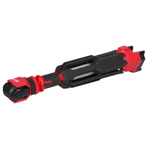 Milwaukee - M12 12-Volt Lithium-Ion Cordless 1400 Lumen ROCKET LED Stand Work Light Kit W/ Two 4.0 Ah Batteries, Charger and Bag