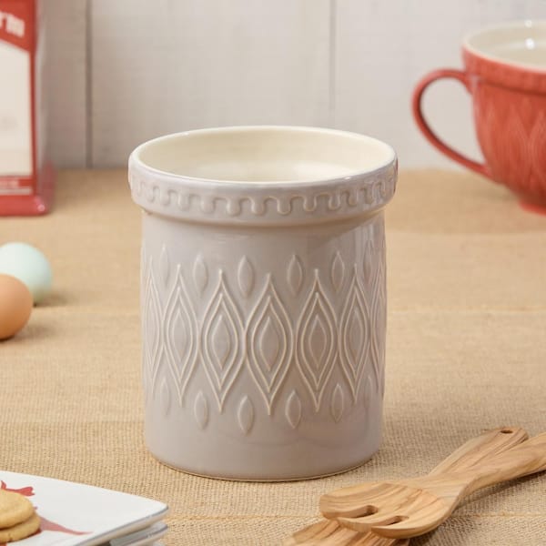 Vintage Farm Stoneware Tool Crock Canister