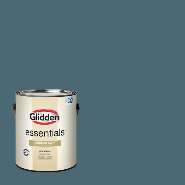 Glidden Essentials 1 gal. PPG1149-6 Azalea Leaf Semi-Gloss Exterior Paint