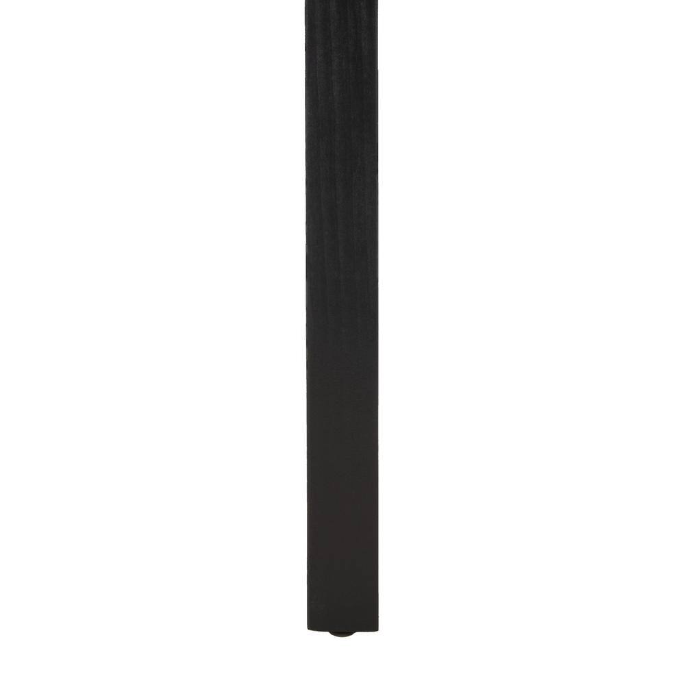 Ajana Black and Greige Wood Metal Accent Table with Storage