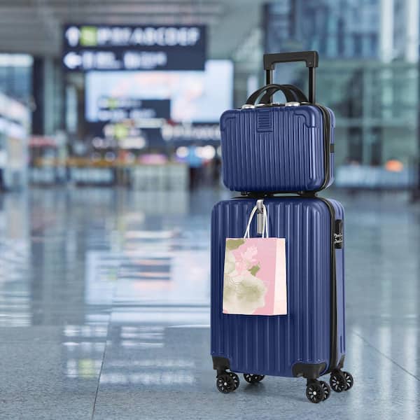 HIKOLAYAE 2-Piece Carry On Luggage Set Hard Side Lightweight
