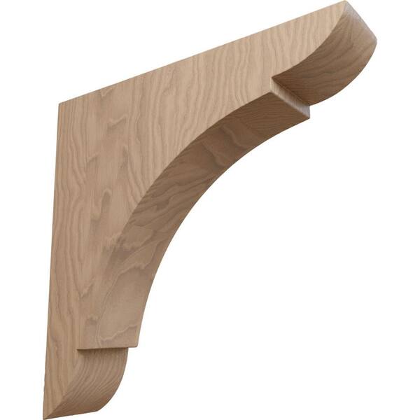 Ekena Millwork 1-3/4 in. x 8 in. x 8 in. Mahogany Medium Olympic Bracket
