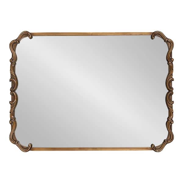 Kate and Laurel Alysia Rectangle White Mirror 212946 - The Home Depot