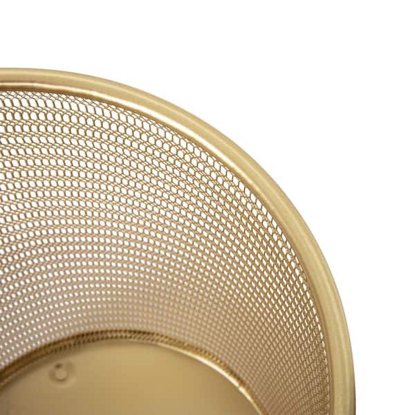 MARTHA STEWART 4.5 Gal. Gold Trash Can HH-OHD21-GLD-MS - The Home