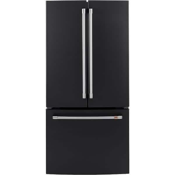 Cafe 18.6 cu. ft. Smart French Door Refrigerator in Matte Black, Fingerprint Resistant, Counter Depth and ENERGY STAR