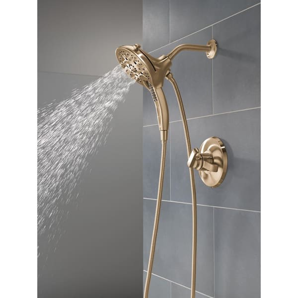 Tetra Gold 1-Handle Wall-Mount Shower Trim Kit in Lumicoat Champagne Bronze (Valve Not Included)