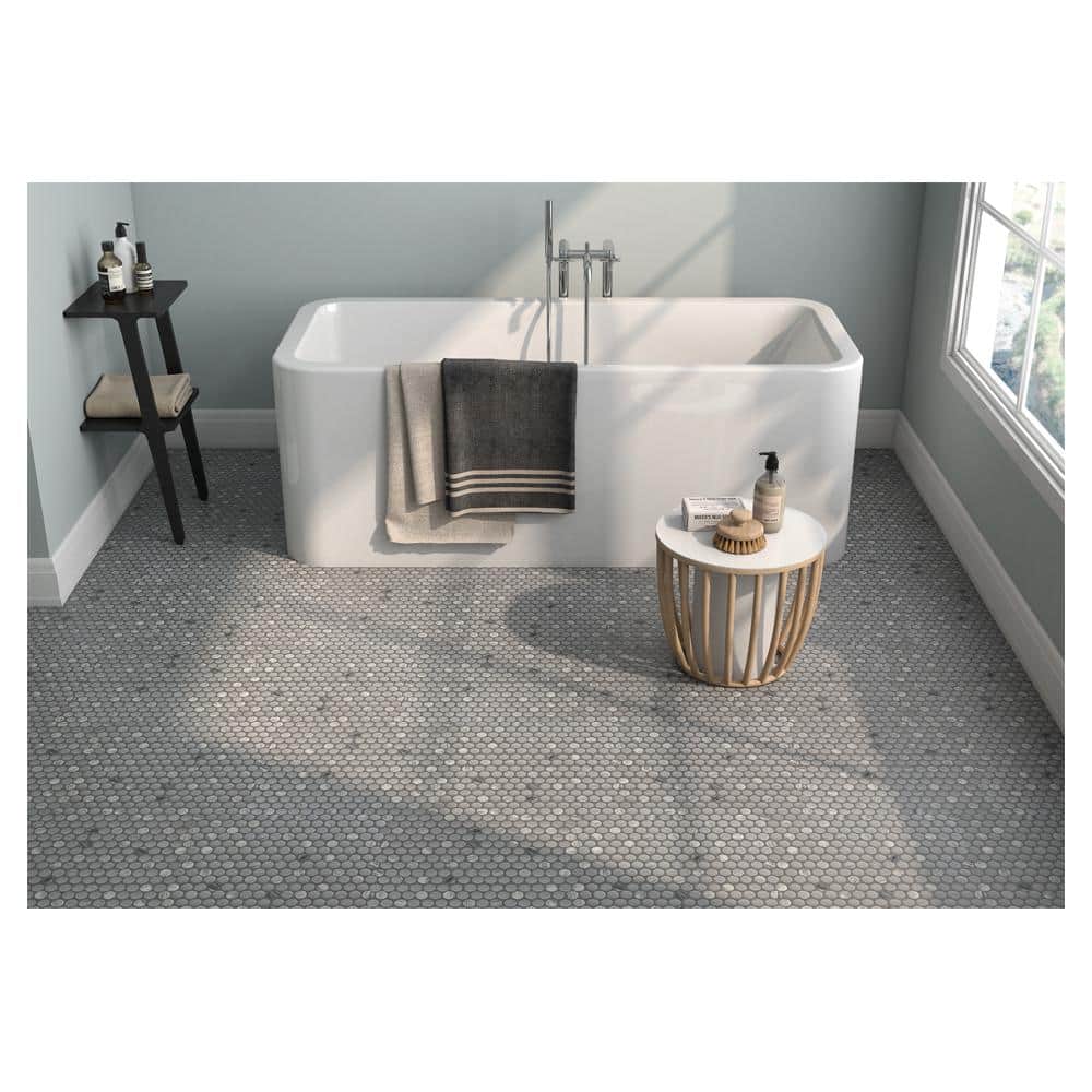 Gray Granite Penny Round Mosaic Tile for Indoor and Outdoor