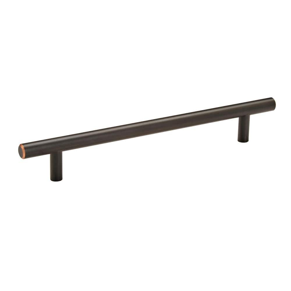 Bar Pulls 7 in. (178mm) Modern Oil-Rubbed Bronze Bar Cabinet Pull (10-Pack)