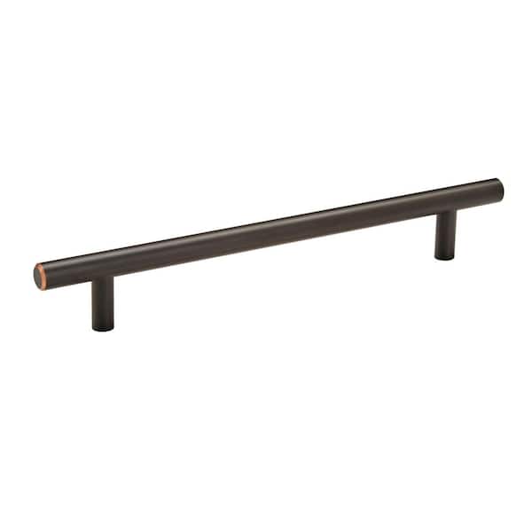 Amerock Bar Pulls 7 in. (178mm) Modern Oil Rubbed Bronze Bar Cabinet Pull (10-Pack)
