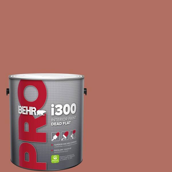 BEHR PRO 1 gal. #PPU2-12 Terra Cotta Urn Dead Flat Interior Paint ...