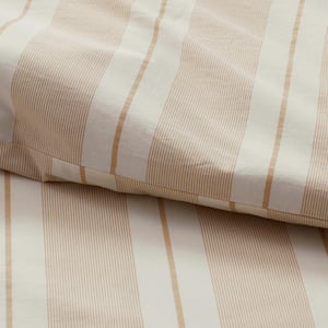 Wide Stripe T200 Yarn Dyed Cotton Percale Fitted Sheet
