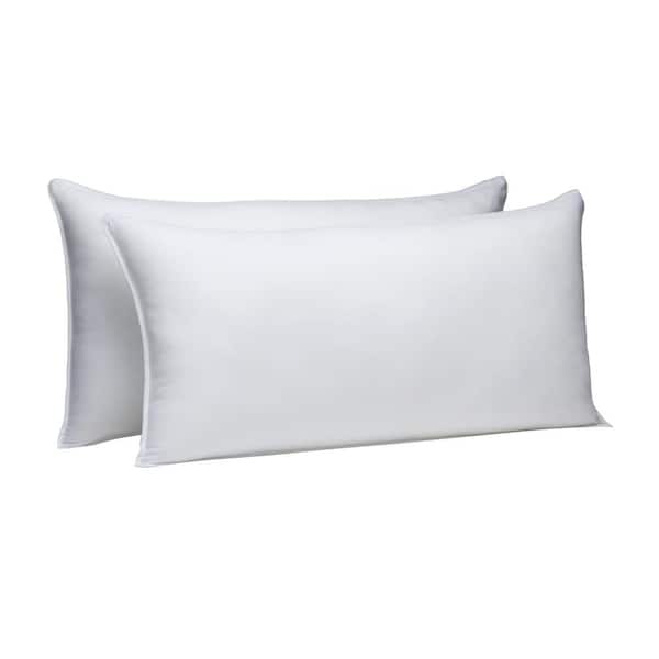Unbranded Down Alternative Pillows for Stomach and Back Sleepers, Soft Density, King, Pack of 2