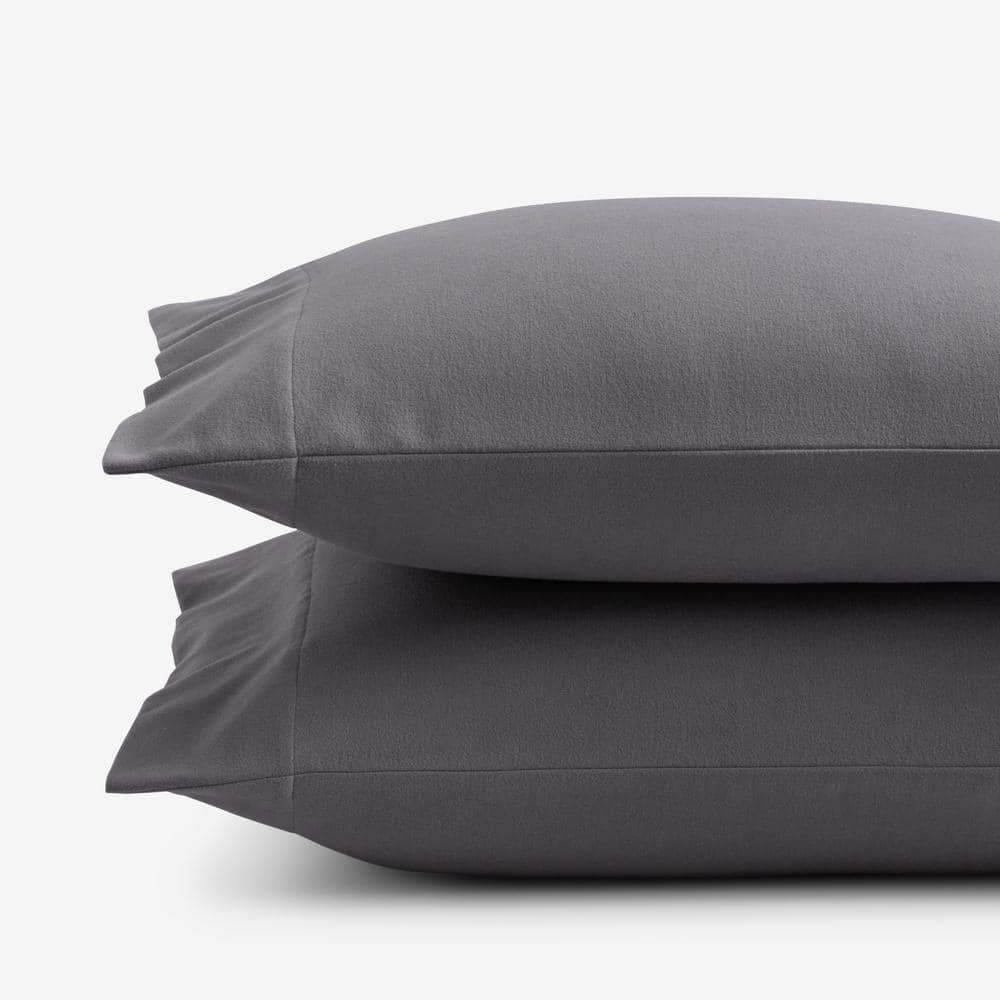 The Company Store Legends Hotel Stone Gray Velvet Flannel Standard