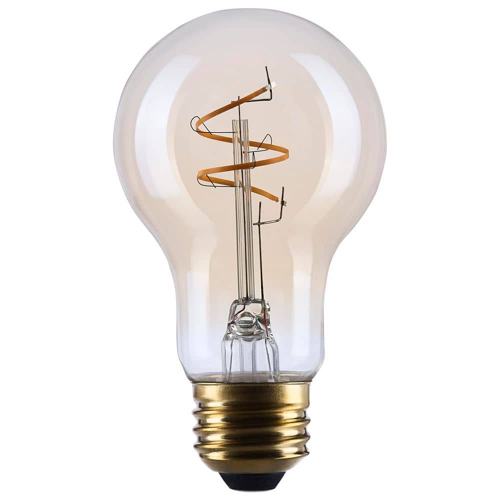 25-Watt Equivalent A19 2000K Medium Base Clear Glass Amber Coil Filament Dimmable Edison LED Light Bulb (24-Pack) price history on PriceWatchPro