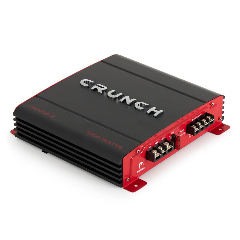 Crunch 2 Channel 1000-Watt Amp A/B Class Car Audio Stereo Amplifier PX-1000.2