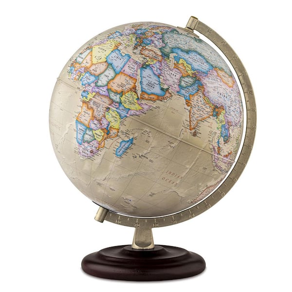 Waypoint Geographic Ambassador 17 in. Tall x Plus 12 in. Diameter Decorative Desktop World Globe