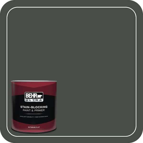 BEHR ULTRA 1 qt. #PPF-55 Forest Floor Flat Exterior Paint & Primer