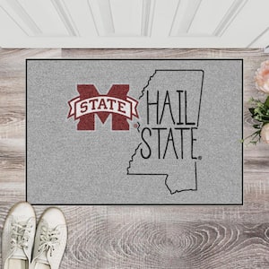 Mississippi State Bulldogs Southern Style Gray 1.5 ft. x 2.5 ft. Starter Area Rug