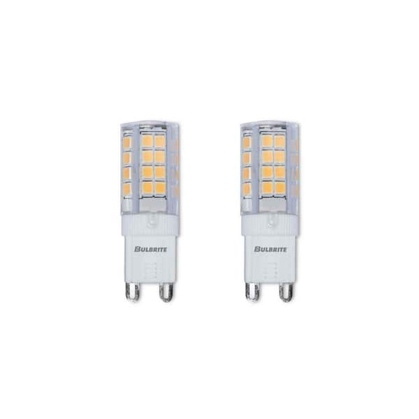 25 - Watt Equivalent Soft White Light T5 (G9) Bi-Pin, Dimmable Clear LED Light Bulb 3000K (2-Pack)